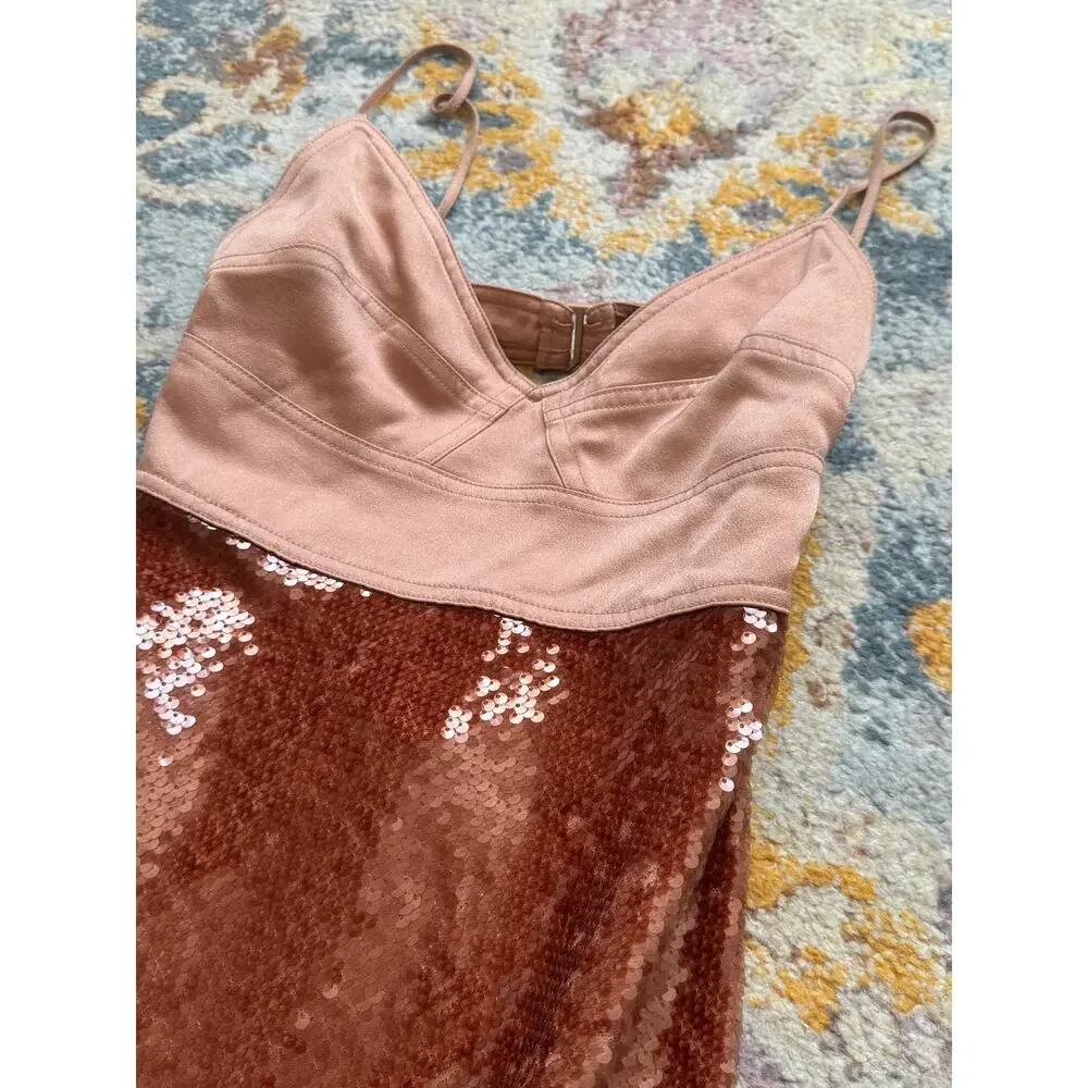 A.L.C. Gisele Sequin Midaxi Empire Dress